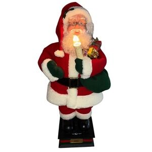 Holiday Creations Animated Santa Christmas 24" Music Movement Light Vintage‎